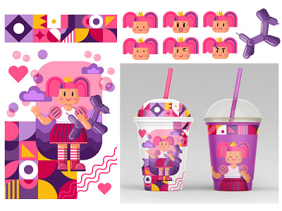 milkshake cup design