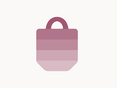 Gradient Tote bag block gradient icon infographic tote