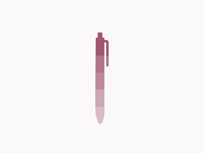 Gradient Pen block clean gradient icon infographic outline pen simple