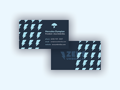 Zeus Umbrellas Business Card II