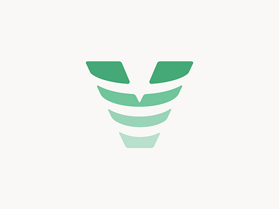 Viz Logo ai branding deep green learning logo medical simple start up technologies ultrasound viz