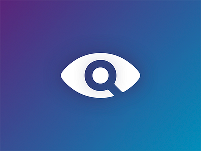 Accusense Logo double meaning eye gradient search viewfinder