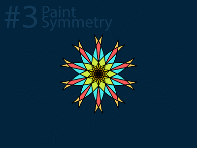 Paint Symmetry #3 cc2019 design illustration paint symmetry photoshop vector