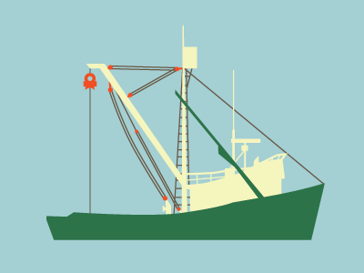 Fishing Boat (WIP) boat fishing illustration work in progress