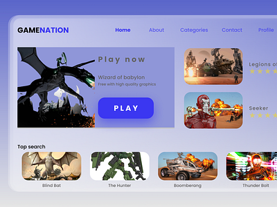 GAME HOMEPAGE branding