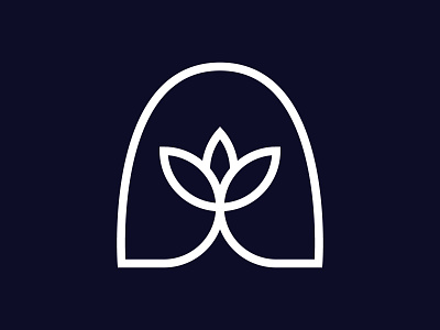 Alexandar a flower garden geometric logo sound