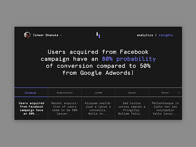 Sofia Insights ai dashboard grid insights layout simple ui web