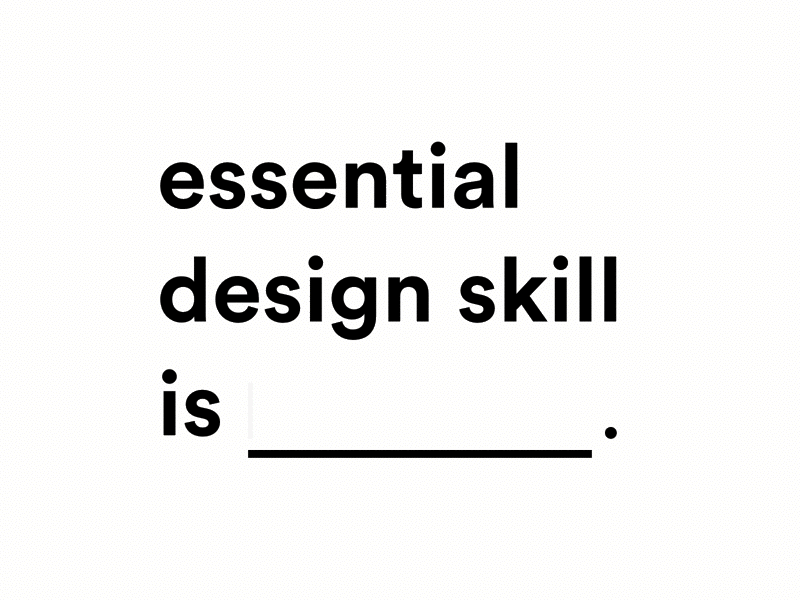 Essential Design Skill Survey design essential skill survey