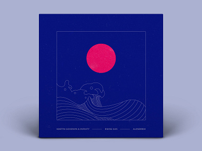 Rising Sun artwork illustration music sun waves