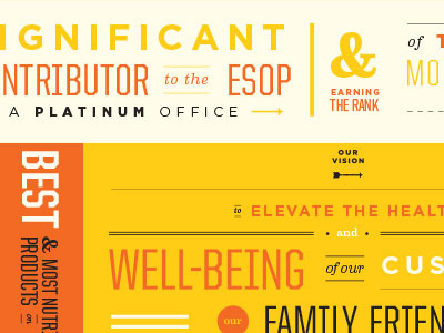 More unchosen things! 3 color ampersand arrow gotham orange retro stacked type typography united yellow