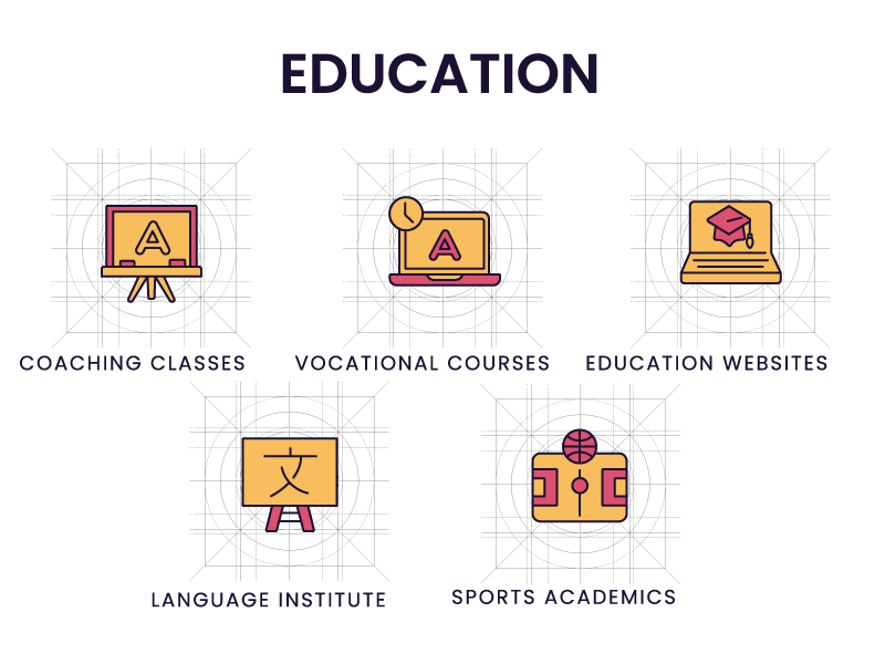 Education Icon Set by Rajesh Dey on Dribbble