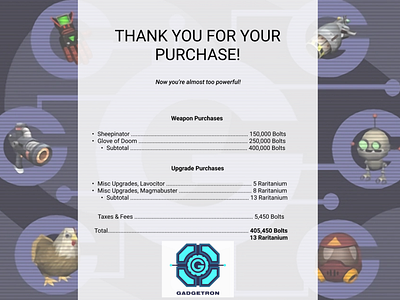 Gadgetron Invoice