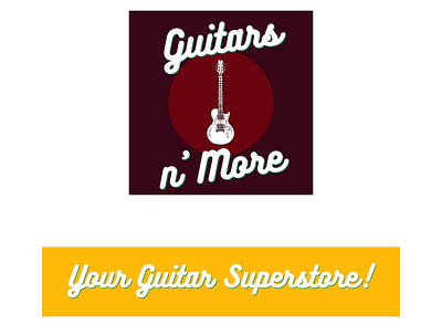 Guitars n' More logo branding design logo ui