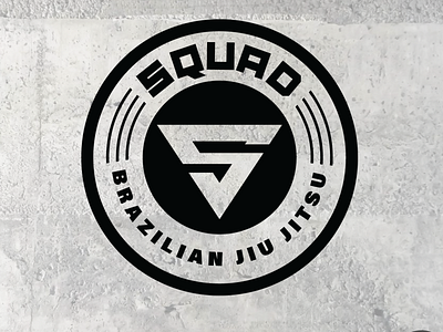 SQUAD Brazilian Jiu Jitsu bold logo branding logo logo design logodesign minimalist logo sports logo