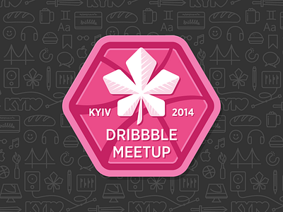 Dribbble Meetup Kyiv Logo
