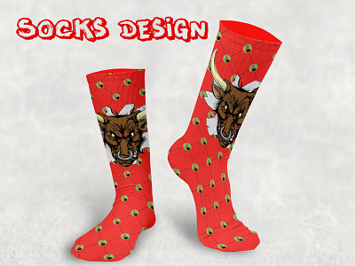 Custom Socks Design & Mockup