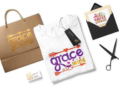 Grace Wins SVG bundle christmas crafts custom customdesign design free vector illustration svg svg icons xmas
