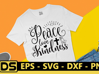 Peace, Love  SVG T-shirt