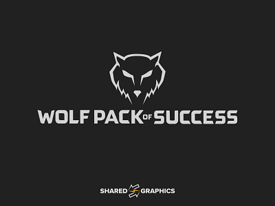 Logo Design for Wolf Pack of Success branding custom text logo vector wolf wolf pack