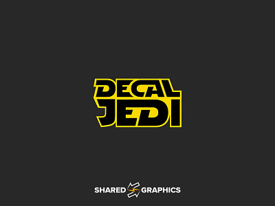 Logo Design for DecalJedi.com brand branding design graphic design logo logo design logomark vector