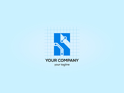 Initial S | Techno Company Logo branding design icon logo typography