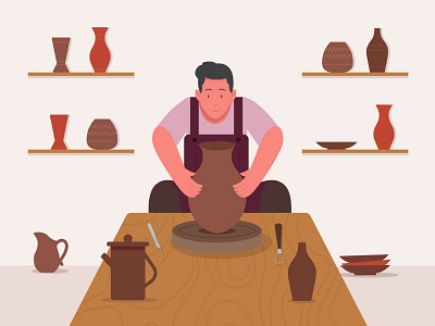 Pottery worker