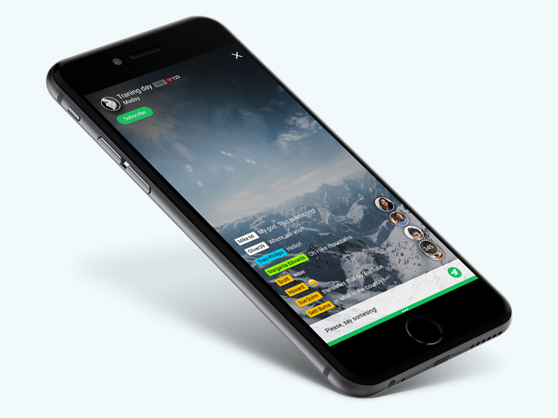 Broadcasting app by Alexander Karpovich on Dribbble