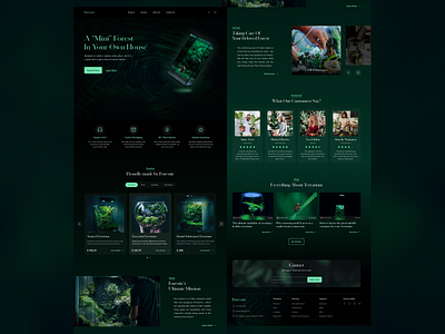 Forestic | Terrarium Shop Landing Page