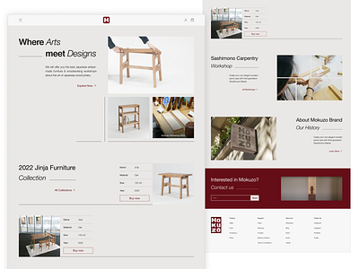 Mokuzo | Minimalist Furniture Brand | Landing Page