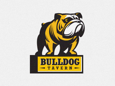 Logo Bulldog tavern animals bulldog dog food logo mascot restaurant t shirt trademark