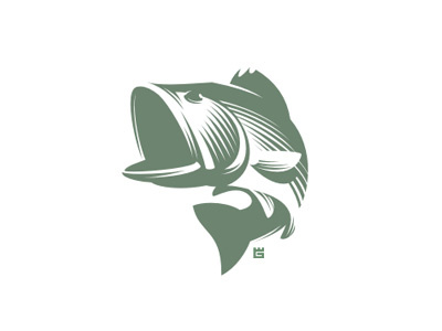 Logo Bass animals bass fish fishing illustranion letterpress logo print river screen t shirt trademark