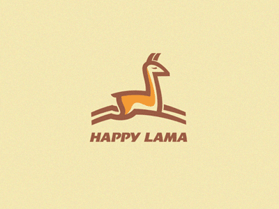 Нappy Lama animals lama logo symbol vector