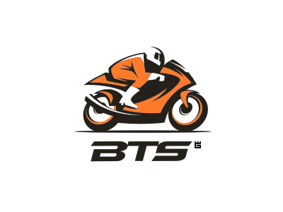 Bike teile service bike biker identity internet letterpress logo motorcycle sport trade mark transport vector