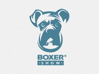 logo Boxer animal dog icon identity illustration logo mark printing screen star t shirt typography vector vector illustration