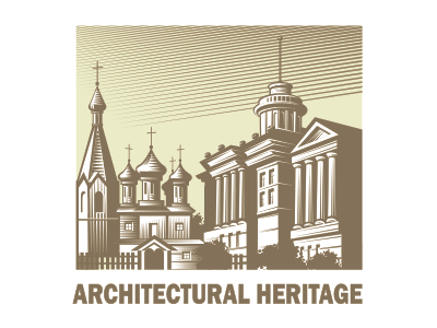 Logo Architectural Heritage architecture buildings church illustration logo vector