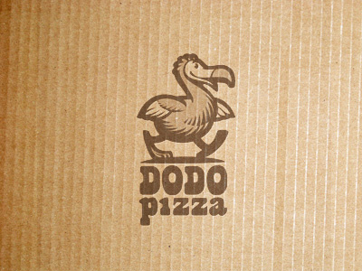 Logo Dodo pizza animal bird fast food illustration logo nature pizza printing restaurant screen texture vector