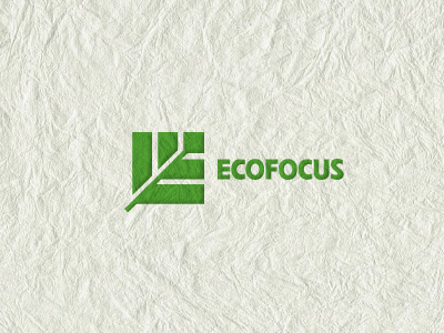 logo Ekofocus building ecology logo vector