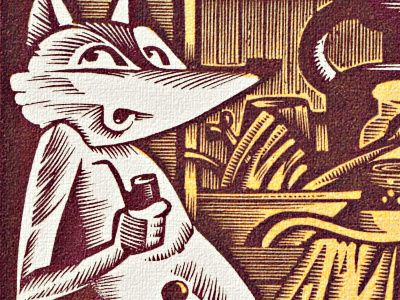 Illustration «Reynard Fox» animal fox illustration logo woodcut
