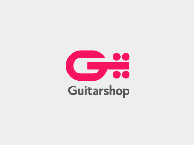 Logo Guitarshop bass concert guitar logo music shop strings vector