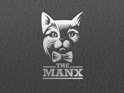 Cat logo letterpress
