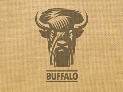 Logo U.S. Forest buffalo bison (WIP) america animals black buffalo bull character design forest head horns illustration letterpress logo mascot nature north screen printing t shirt vector