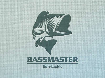 fish Bass fishing tackle illustration logo marks nature river slave sports vector