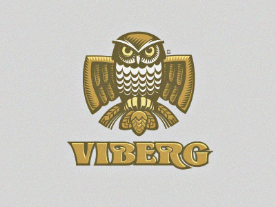 Logo Owl Beer WIP animal beer bird forest illustration logo nature owl vector wheat
