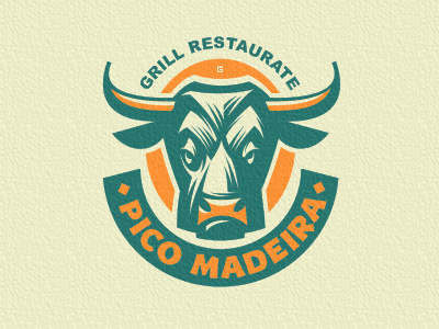 Logo Bull Restaurant animal bar bull food grill illustration logo marks restaurant vector