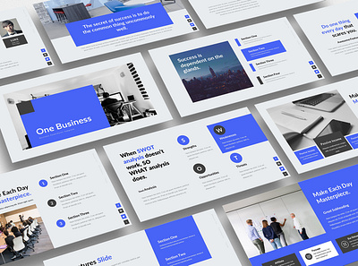 One Business PowerPoint Template business corporate creative design keynote marketing minimal powerpoint presentation template