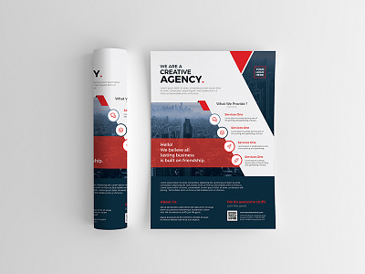 Corporate Flyer a4 advertise agency business corporate creative design editable flyer marketing modern multipurpose print promotion template