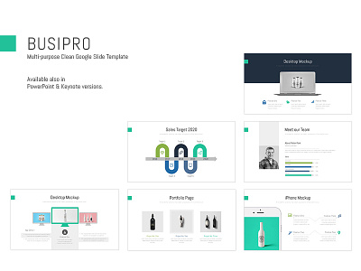 BusiPro Multipurpose PowerPoint Template bright business busipro chart clean corporate creative infographic minimal modern pitch portfolio powerpoint simple template