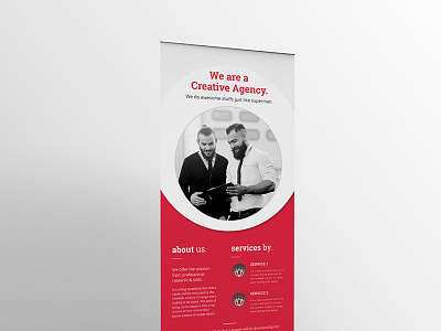 Roll-up Banner advertisement banner business commercial creative event free freebies marketing minimal professional promotional rollup signage standy