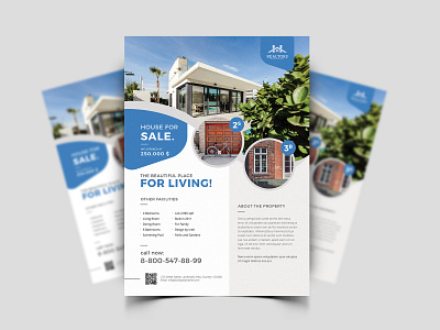 Real Estate Flyer agent apartment architect estate flyer free freebies home house open poster property real realtor rent sell villa