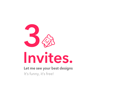 3 Dribbble Invites